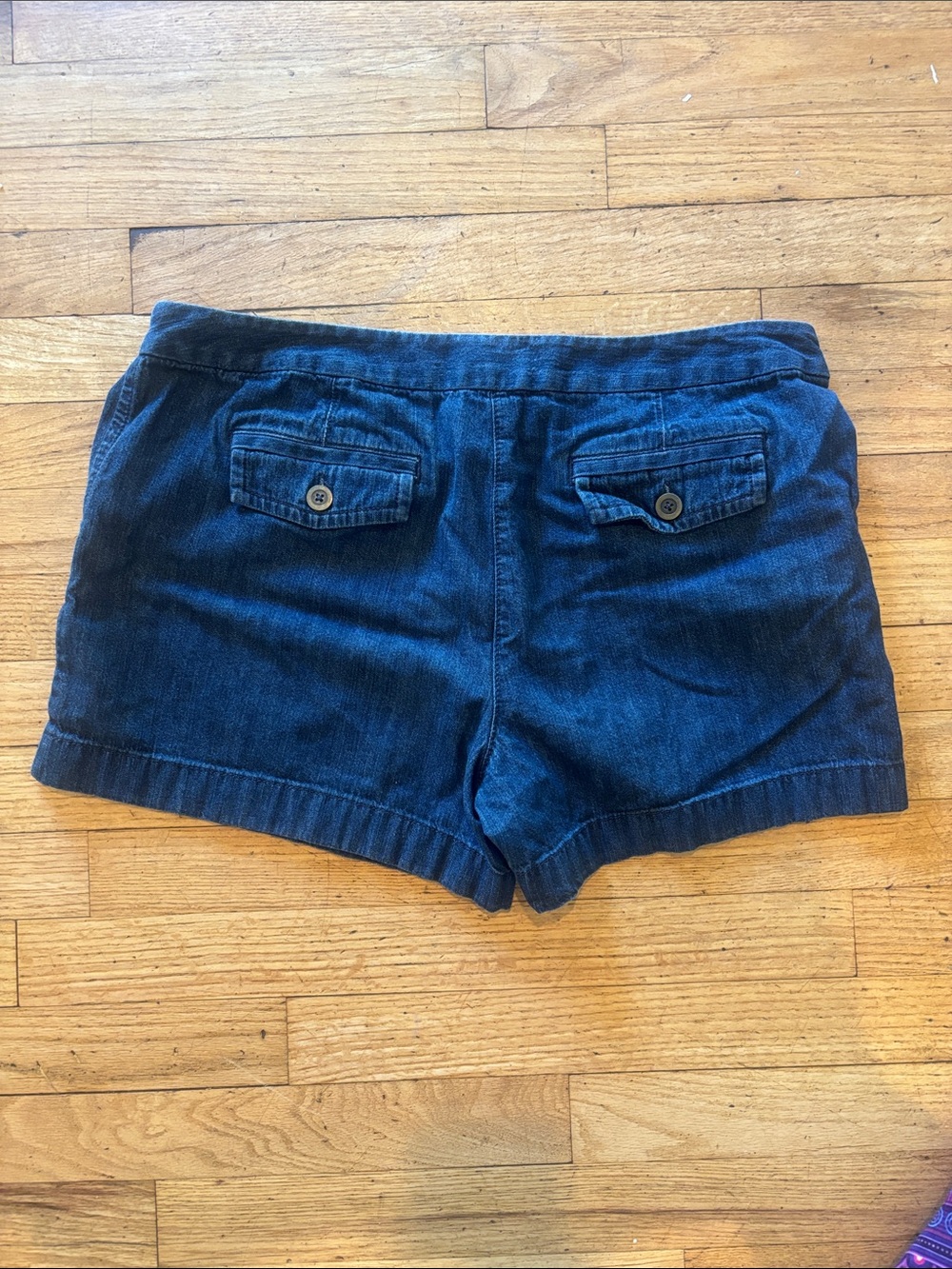 LOFT Dark Blue Denim Jean Shorts - Picture 3 of 6